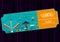 Colorful ticket of fun filled Carnival festival template background
