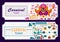 Colorful ticket of fun filled Carnival festival template background