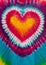 Colorful Tie Dye Heart Sign Pattern Design