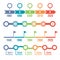 Colorful Timeline Infographic Set