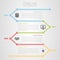 Colorful timeline infographic template vector with icons