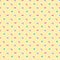Colorful tiny cute flower on pastel yellow background
