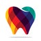 Colorful tooth icon