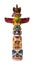 Colorful totem pole