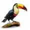 Colorful Toucan: A Hyper-realistic Representation In Precisionist Style