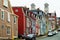 Colorful townhomes in St.John`s, Newfoundland