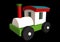 Colorful Toy Train for kids with cartoon engine, home