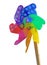 Colorful toy weathervane - isolated