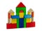 Colorful toy wooden castle