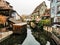 Colorful traditional french houses Petite Venise, Colmar, France.