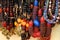 Colorful traditional jewelry shown for sale in a local village Maasai market