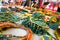 Colorful traditional jewelry sold at weekly market