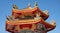 Colorful traditional rooftop at Chinese shrine