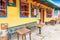 Colorful traditional typical Colombian house