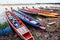 Colorful Traditional Vintage boats in Thailand