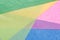 Colorful translucent construction paper sheets