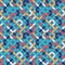 Colorful trendy geometric pattern