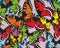 Colorful tropical seamless pattern -butterflies