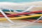 Colorful Tube of Stripped Fiber Optic Cable