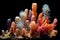 colorful tube worms thriving near deep-sea hydrothermal vents