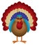 Colorful Turkey Illustration