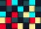 Colorful twisted seamless background of equal squares.