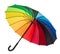 Colorful umbrella isolated on white background, Weather Sun and rain protection