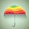 Colorful umbrella vector illustration