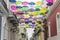 Colorful Umbrellas Adorn Streets of San Juan