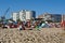 Colorful umbrellas on the beach in Fort Lauderdale