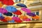 Colorful umbrellas in Belgrade