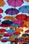 Colorful umbrellas in Belgrade