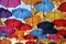 Colorful umbrellas in Belgrade