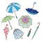 Colorful Umbrellas Collection