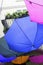 Colorful umbrellas. Color image