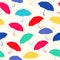 Colorful Umbrellas Repeat Pattern Tile