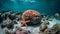 Colorful underwater seascape showcases natural beauty of aquatic animals generated by AI