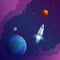 Colorful Universe Creative Concept