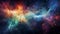 Colorful Universe. Space Galaxy Background. Starry Cosmic Night.