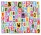 Colorful vector alphabet letters made of newspaper magazine font abc paper text collage cut type typography note