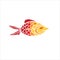 Colorful vector fish illustration