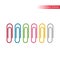 Colorful vector line paperclip set.