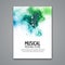 Colorful vector music festival concert template flyer. Musical flyer design poster with notes