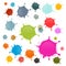 Colorful Vector Stains, Blots, Splashes Set