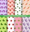 Colorful vegetable seamless pattern