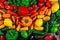 Colorful vegetables, organic farm food concept