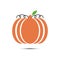 Colorful vegetarian Halloween vector fruit illustration