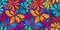 colorful vibrant african inspired flower pattern , generated by AI