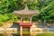 Colorful view of Aeryeonjeong Pavilion in Huwon Secret Garden