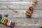 Colorful view of a Cuatro Venezuelan and xylophone